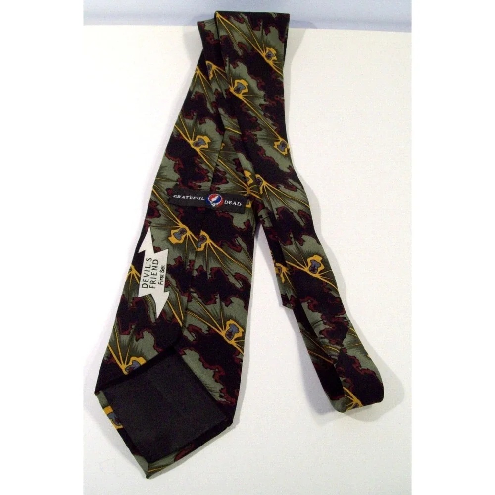 Men's Grateful Dead Devil's Friend First Set Silk Neck Tie, 1996‎